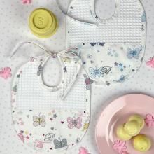 Blumarine Baby Butterfly Set of Three Towel Bib