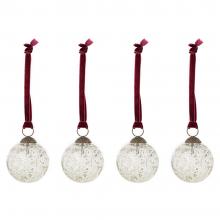 Nkuku Nishan Pinched Baubles (Set of 4)