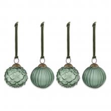 Nkuku Hara Baubles - Green (Set of 4)