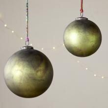 Nkuku Oko Giant Bauble - Matt Green