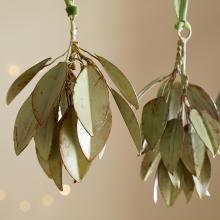 Nkuku Geeti Baubles - Soft Green (Set of 4)