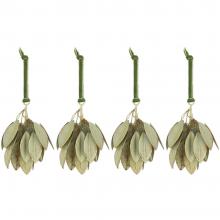 Nkuku Geeti Baubles - Soft Green (Set of 4)