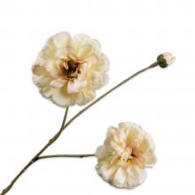 Silk-Ka ZINNIA SPRAY Cream 66cm