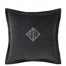 Ralph Lauren Home C Velvet Cushion Cover Charcoal