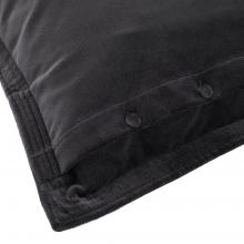 Ralph Lauren Home C Velvet Cushion Cover Charcoal