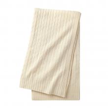 Ralph Lauren Home RL Cable Throw Cream