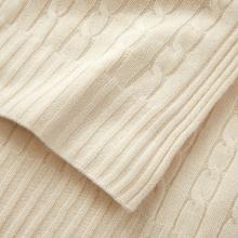Ralph Lauren Home RL Cable Throw Cream