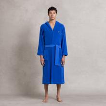 Ralph Lauren Home Polo Player II Shawl Robe Iris Blue