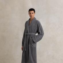 Ralph Lauren Home Langdon Shawl Collar Robe Charcoal