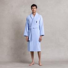 Ralph Lauren Home Denim Bear Bathrobe Blue