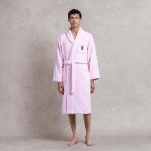 Ralph Lauren Home Denim Bear Bathrobe Pink