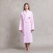 Ralph Lauren Home Denim Bear Bathrobe Pink