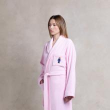 Ralph Lauren Home Denim Bear Bathrobe Pink