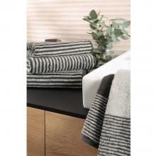 Cawo Two Tone Stripe Coal 77