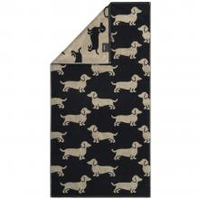 Cawo The Dogs Towel Black / Beige