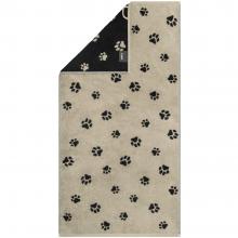 Cawo The Paws Towel Black / Beige