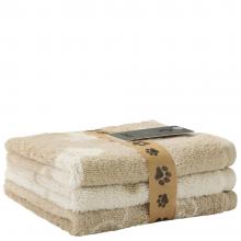 Cawo Sets of Three Face Towels Natural / Beige