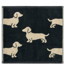 Cawo Sets of Three Face Towels Black / Beige