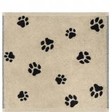 Cawo Sets of Three Face Towels Black / Beige