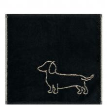 Cawo Sets of Three Face Towels Black / Beige