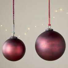 Nkuku Oko Giant Bauble - Matt Bordeaux