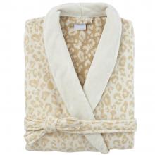 Yves Delorme Leopard Ladies Shawl Collar Bathrobe
