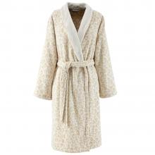 Yves Delorme Leopard Ladies Shawl Collar Bathrobe