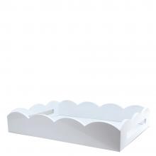 Addison Ross Scalloped Tray White Medium