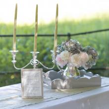 Addison Ross Scalloped Tray White Medium