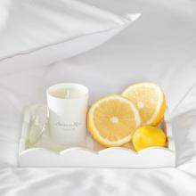 Addison Ross Scalloped Tray Orange Small