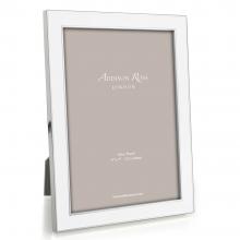 Addison Ross Enamel Photo Frame White & Silver