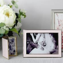 Addison Ross Enamel Photo Frame Chiffon & Silver