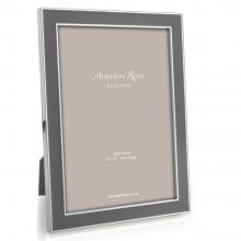 Addison Ross Enamel Photo Frame Taupe & Silver
