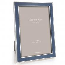 Addison Ross Enamel Photo Frame Denim & Silver
