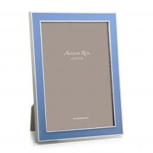 Addison Ross Enamel Photo Frame Periwinkle & Silver