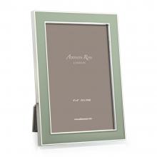 Addison Ross Enamel Photo Frame Sage & Silver
