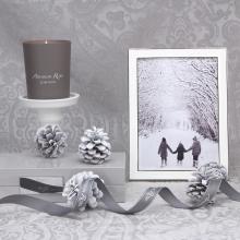 Addison Ross Enamel Photo Frame Sage & Silver