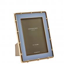 Addison Ross Bamboo Photo Frame Gold & Pale Denim