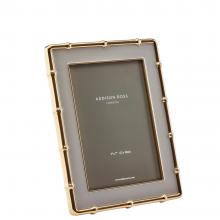 Addison Ross Bamboo Photo Frame Gold & Chiffon