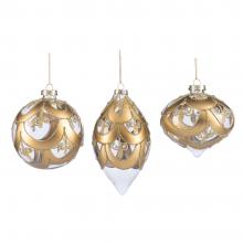 Goodwill Glass Gilt Scale Ball Finial