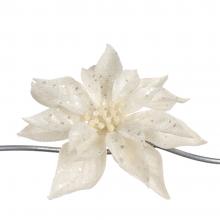 Goodwill Gilt Sparkle Poinsettia on Clip