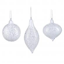 Goodwill Glass 3D Dotted Ball Finial Ornament