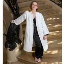 Yves Delorme Festons Ladies Shawl Collar Bathrobe