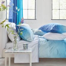 Designers Guild Astor Cobalt Blue Flat Sheet
