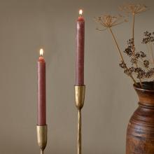 Nkuku Rustic Soy Blend Dinner Candle - Rust 