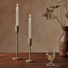 Nkuku Rustic Soy Blend Dinner Candle - White 