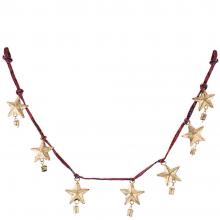 Nkuku Didi Star Garland - Antique Brass