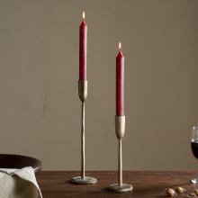 Nkuku Rustic Soy Blend Dinner Candle - Dark Cherry 