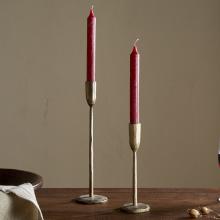 Nkuku Rustic Soy Blend Dinner Candle - Dark Cherry 