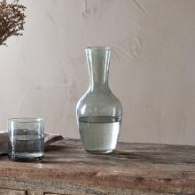 Nkuku Yala Hammered Jug - Sage Green